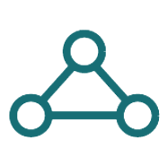 Connected nodes icon